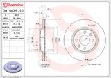 BREMBO Тормозной диск 09.5035.10