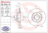 BREMBO Tarcza hamulcowa 09.5724.10