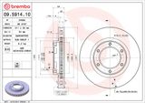 BREMBO Тормозной диск 09.5914.10