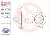 BREMBO Jarrulevy 09.5919.10
