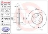 BREMBO Тормозной диск 09.6845.14