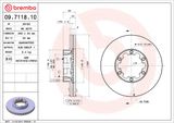 BREMBO Tarcza hamulcowa 09.7118.10