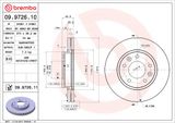BREMBO Тормозной диск 09.9726.10