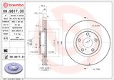 BREMBO stabdžių diskas 09.9817.31
