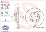 BREMBO Tarcza hamulcowa 09.A531.20