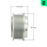 OPTIMAL Frihjulskoppling, generator F5-1031
