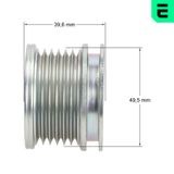 OPTIMAL Frihjulskoppling, generator F5-1085
