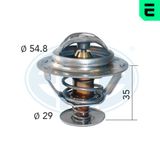 ERA Термостат, охлаждающая жидкость 350028A