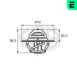 ERA Термостат, охлаждающая жидкость 350170