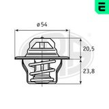 ERA Термостат, охлаждающая жидкость 350222