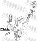 FEBEST Tihend,klaasipesupump/-paak TT-014