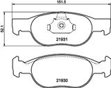 HELLA Bromsbeläggssats, skivbroms 8DB 355 009-231