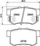 HELLA Комплект тормозных колодок, дисковый тормоз 8DB 355 009-581