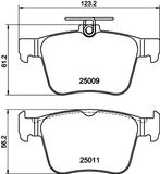 HELLA Комплект тормозных колодок, дисковый тормоз 8DB 355 020-261