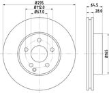 HELLA Тормозной диск 8DD 355 114-202