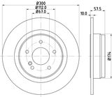 HELLA Тормозной диск 8DD 355 114-212