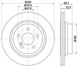 HELLA Тормозной диск 8DD 355 122-532