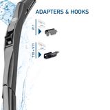 HELLA Stikla tīrītāja slotiņa 9XW 204 584-211