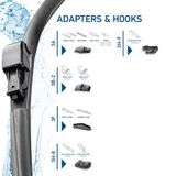 HELLA Stikla tīrītāja slotiņa 9XW 358 061-211