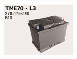 IPSA Startera akumulatoru baterija TME70