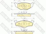 GIRLING Комплект тормозов, дисковый тормозной механизм 6410342