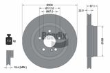 BENDIX Braking stabdžių diskas BDS1666HC