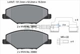PAGID Racing Bremžu uzliku kompl., Disku bremzes T8304SP2001