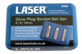 LASER TOOLS Hehkutulppahylsysarja 3-Osainen 5389