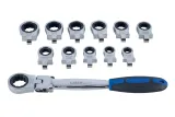 LASER TOOLS Vaihtopäinen Räikkälenkkiavain Sarja 8872