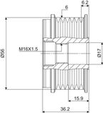 VALEO Frihjulskoppling, generator 588077