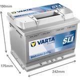 VARTA Startera akumulatoru baterija 560127054K262