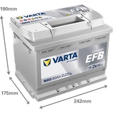 VARTA Стартерная аккумуляторная батарея 560500064K262