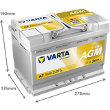VARTA Startera akumulatoru baterija 570901076K262