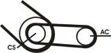 CONTINENTAL CTAM Flerspårsremssats 4PK916 ELAST T1