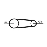 CONTINENTAL CTAM Ķīļrievu siksnu komplekts 6PK831 ELAST T1