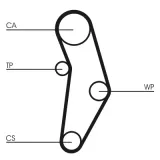 CONTINENTAL CTAM Зубчатый ремень CT1049