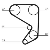 CONTINENTAL CTAM Kuggrem CT652