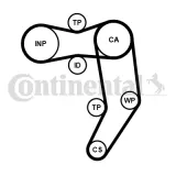 CONTINENTAL CTAM Vattenpump + kuggremssats CT939WP8PRO
