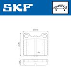 SKF Bromsbeläggssats, skivbroms VKBP 80248