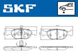 SKF Bromsbeläggssats, skivbroms VKBP 81385