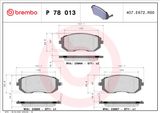 BREMBO Bremžu uzliku kompl., Disku bremzes P 78 013