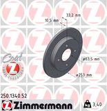 ZIMMERMANN Тормозной диск 250.1340.52