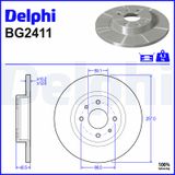 DELPHI Тормозной диск BG2411
