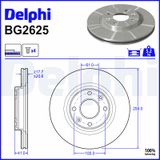 DELPHI Тормозной диск BG2625