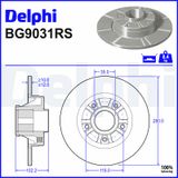 DELPHI Jarrulevy BG9031RS
