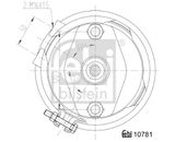 FEBI BILSTEIN Membraanpidurisilinder 107481