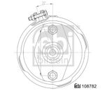 FEBI BILSTEIN Kalvojarrusylinteri 108782
