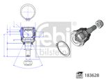 FEBI BILSTEIN Шарнир независимой подвески / поворотного рычага 183628