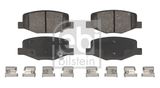 FEBI BILSTEIN Комплект тормозных колодок, дисковый тормоз 188676