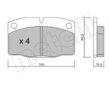 METELLI Комплект тормозных колодок, дисковый тормоз 22-0044-0